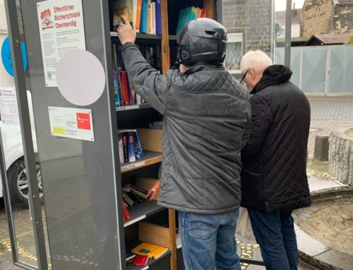 Schlechte Nachrichten vom Bücherschrank. Bürgermeister Ammel (SPD) nimmt uns das Bücherlager weg.